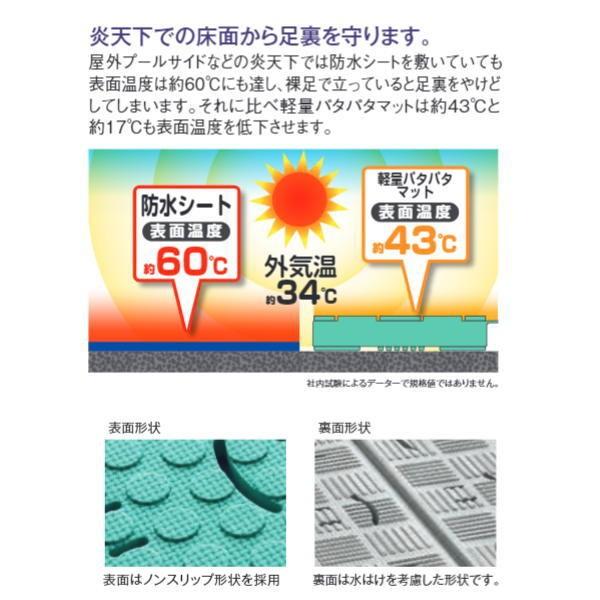 テラモト 軽量パタパタマット グリーン 900×2000mm 約13mm厚 MR-075-020-1 |  | 02