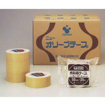 寺岡 布テープ NO.142 ニューオリーブテープ 50mm×25m 1巻 | 