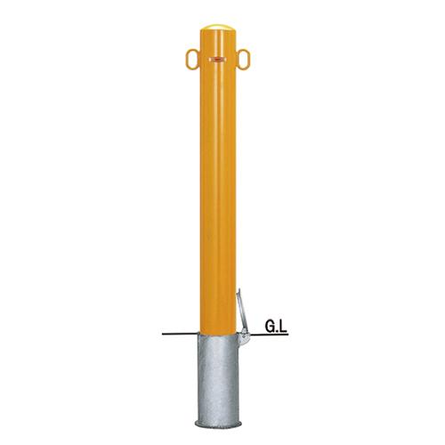帝金 バリカー ピラー型 脱着式フタ付 54-P φ101.6×t3.2 H850