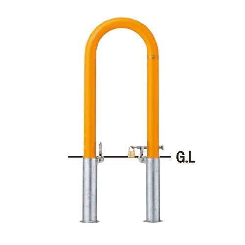 帝金 脱着式カギ付 81-PK2 φ48.6x2.3 W300 H550