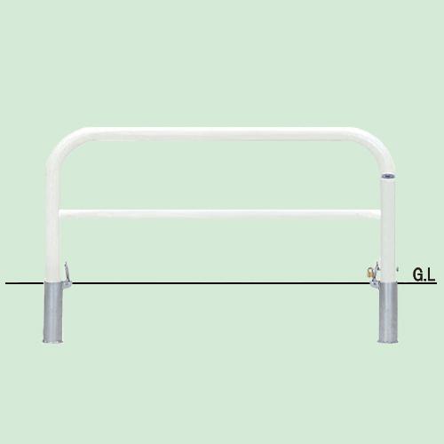帝金 脱着式カギ付 82PK3-15白 φ60.5×t2.8 W1500 H650