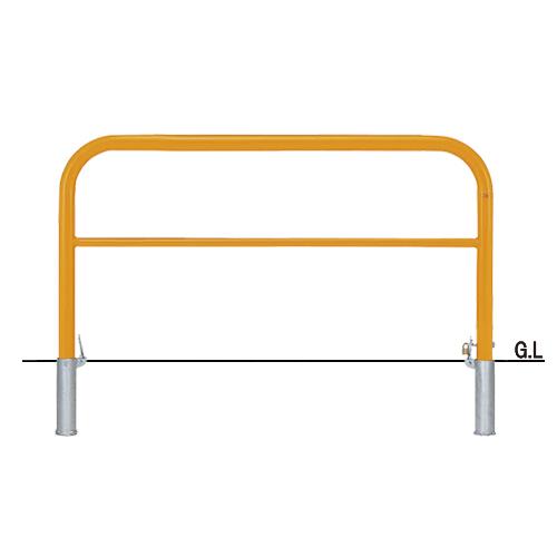 帝金 脱着式カギ付 Y82PK3-15 φ60.5×t2.8 W1500 H800