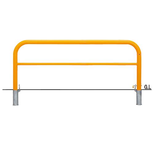 帝金 脱着式カギ付 Y83PK3-20 φ76.3×t3.2 W2000 H800