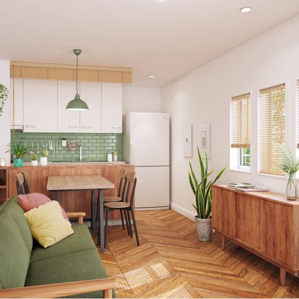 立川機工 つっぱりウッドブラインド 幅45〜60mm 高さ30〜80mm