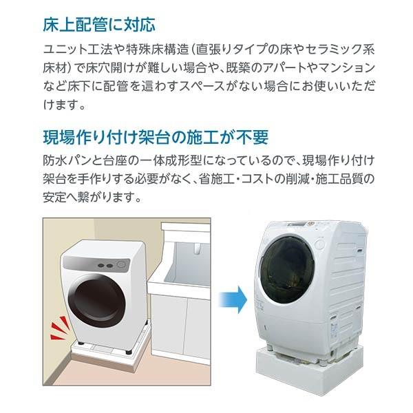 新型コロナウイルス テクノテック 床上配管対応防水パン TPR640-W3-FN TPR640N-W3-FN フレキ無し W640×D640×H180 ニューホワイト