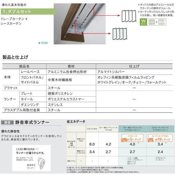 TOSO トーソー カーテンボックス グラビエンス ダブルセット 2.01