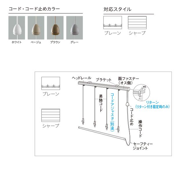 TOSO（トーソー） ローマンシェード キット クリエティ コード