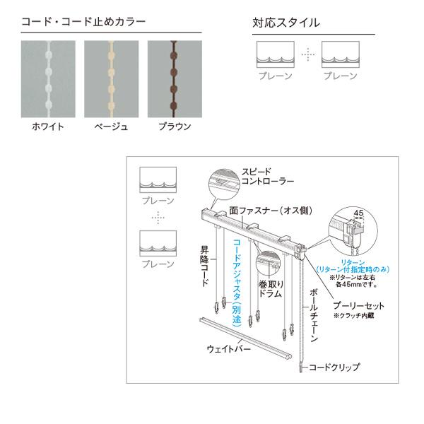 TOSO トーソー ローマンシェード キット クリエティ ドラムツインワン