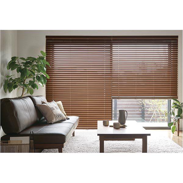 トーソー ウッドブラインド コルト ベネウッドタッチ 自動降下タイプ TM-2401〜TM-2409 幅2205〜2400mm 高さ1210〜1400mm