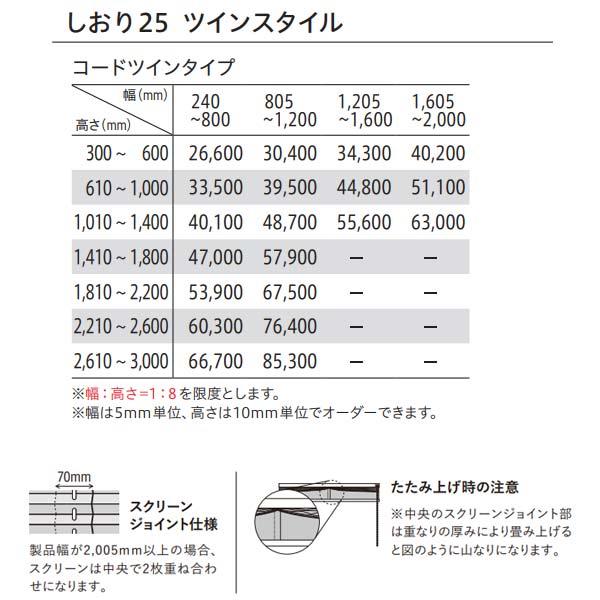 TOSO トーソー プリーツスクリーン 織物 トリアスプレーン しおり25 
