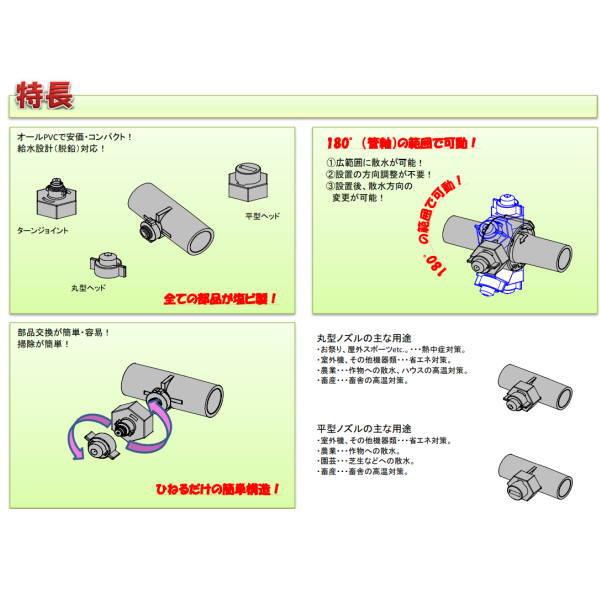 東栄管機 TSK ウォールミスト 丸型 散水ノズル T-13SN(MH) |  | 02