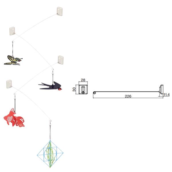 シロクマ モビールフック マグネットタイプ アイボリ C-803 |  | 01