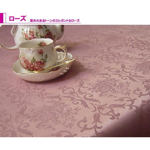 テーブルクロス 撥水 ジャガード織ダマスク柄 サイズ約140×240cm