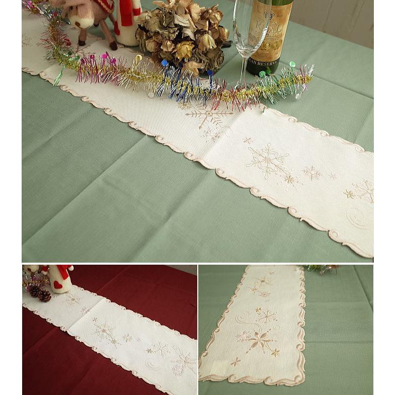クリスマス テーブルセンター テーブルランナー サイズ約20×160cm 上品