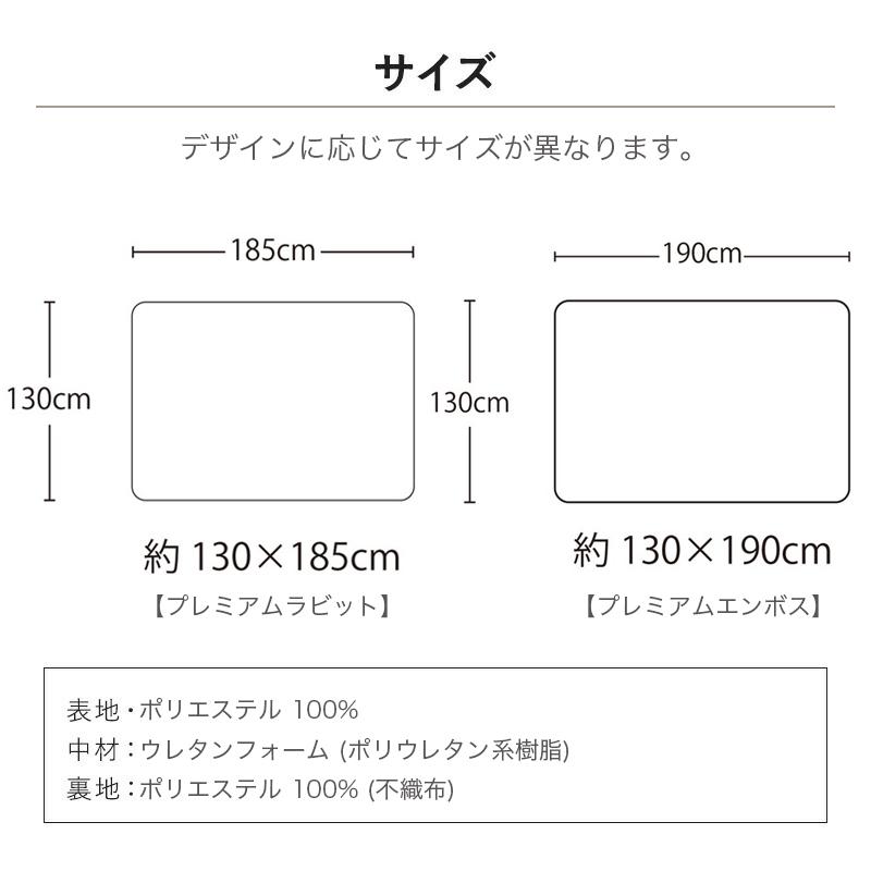 土日限定セール中 ラグ カーペット ラビットファー調 200×250 約 3畳 ふわさら 190×240 ウレタン 10mm ラグマット フェイクファー｜interirug｜20