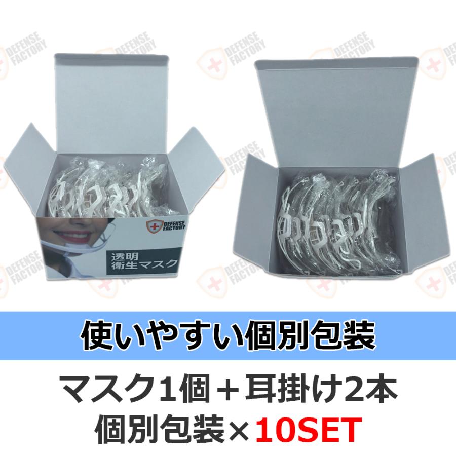 [国内発送]飛沫防止 衛生 透明マスク (マウスシールド) 10個SET 各種接客業必須 フェイスガード エコマスク フェイスマスク フェイスシールド |  | 04