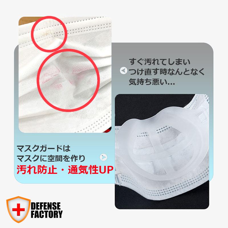 [国内発送]DEFENSE FACTORY マスクガード 1個 お得な 3個 5個 10個 SET マスクブラケット マスクフレーム 使い捨てマスク をもっと楽に！ |  | 01