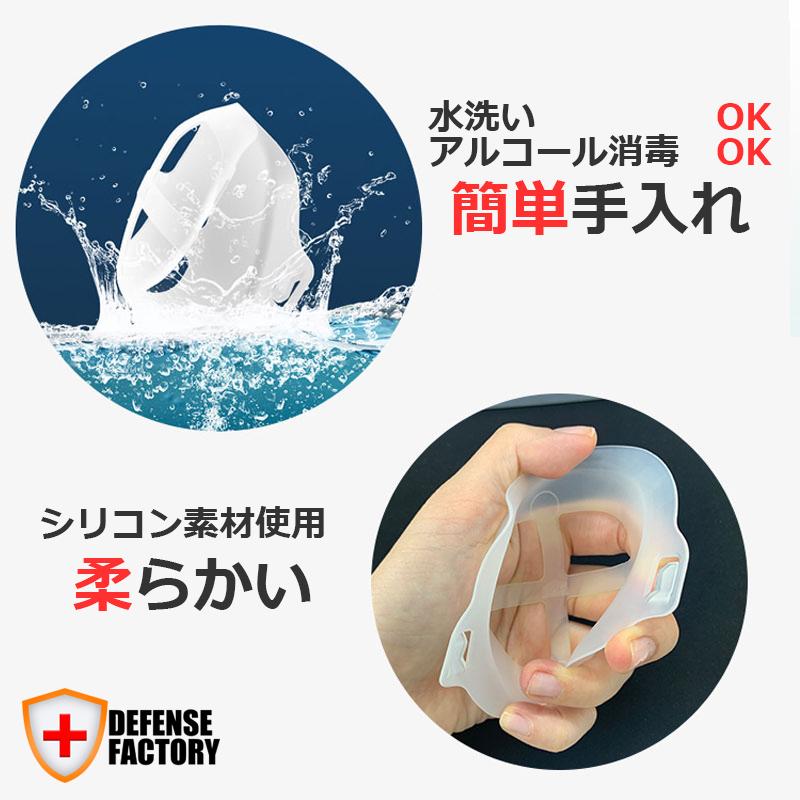 [国内発送]DEFENSE FACTORY マスクガード 1個 お得な 3個 5個 10個 SET マスクブラケット マスクフレーム 使い捨てマスク をもっと楽に！ |  | 02