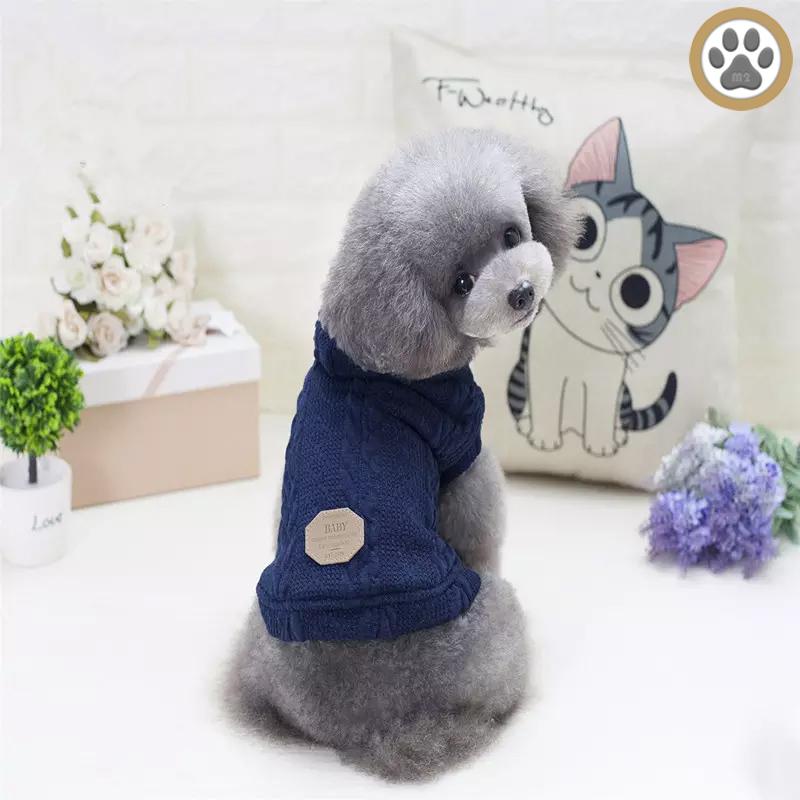 犬服 おしゃれ 冬 犬 服 やわらかニット　セーター あったか　起毛フード付き 犬の服 犬服 S　M　サイズ 秋冬　 |  | 03