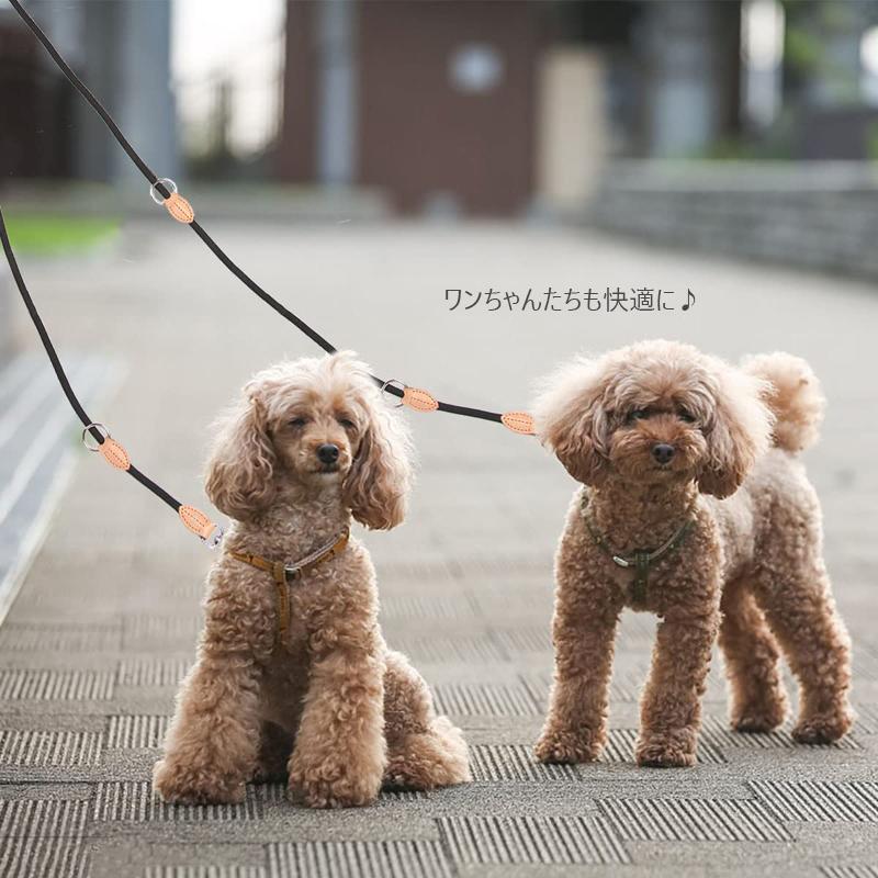 リード 犬 ハンズフリー 犬と一緒にランニング ジョギング 腰に巻ける 肩掛け ショルダー ポール留め 便利 長め マルチ パラシュートコード ペット用品 |  | 03