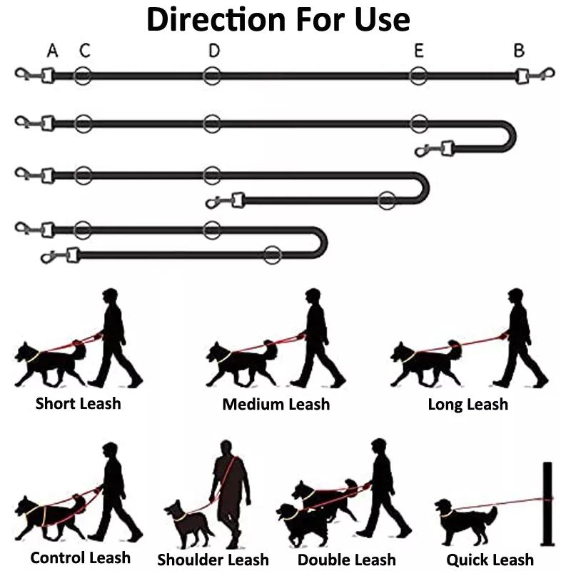 リード 犬 ハンズフリー 犬と一緒にランニング ジョギング 腰に巻ける 肩掛け ショルダー ポール留め 便利 長め マルチ パラシュートコード ペット用品 |  | 07
