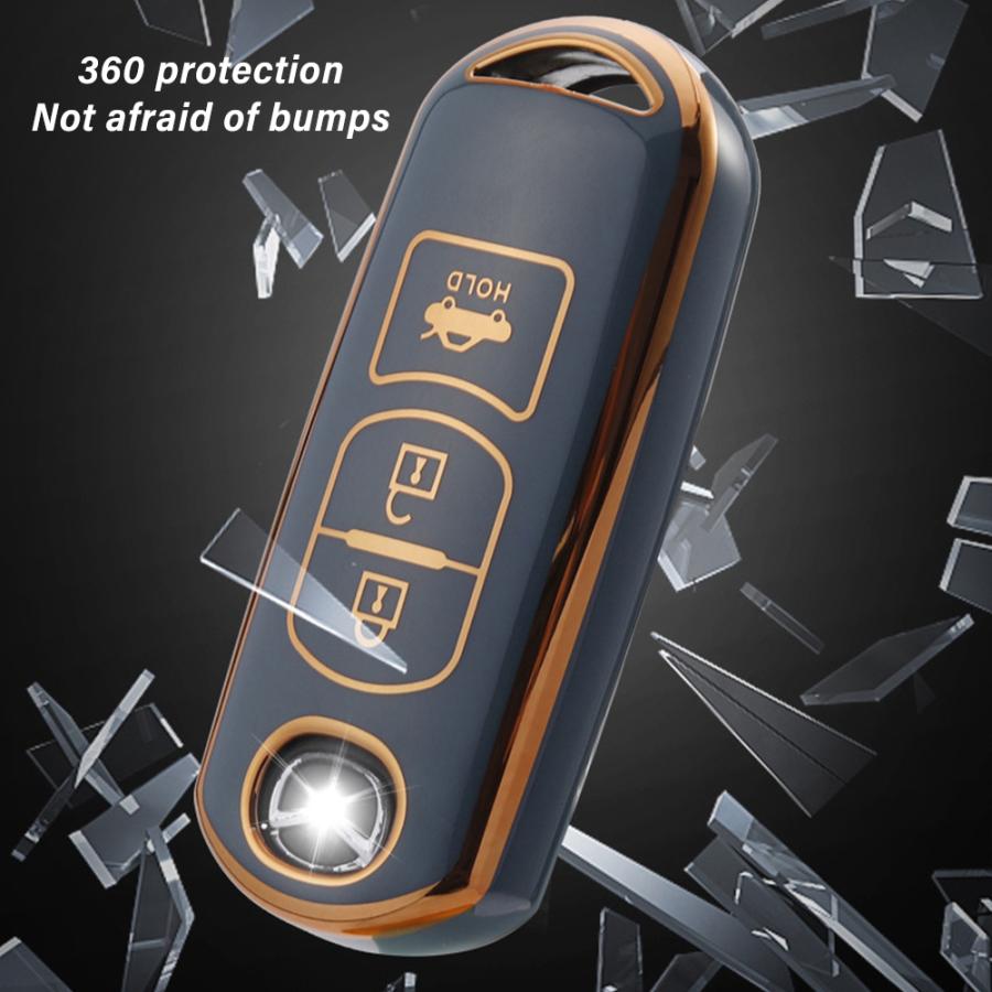 MAZDA マツダ キーケース スマートキーカバー キーホルダー TPU素材　デミオ/アテンザ/アクセラ/CX-5 /CX-3/CX-8スマートキーカバー スマートキホルダー |  | 13