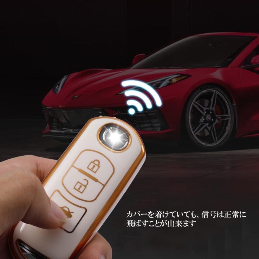 MAZDA マツダ キーケース スマートキーカバー キーホルダー TPU素材　デミオ/アテンザ/アクセラ/CX-5 /CX-3/CX-8スマートキーカバー スマートキホルダー｜interk-select｜15