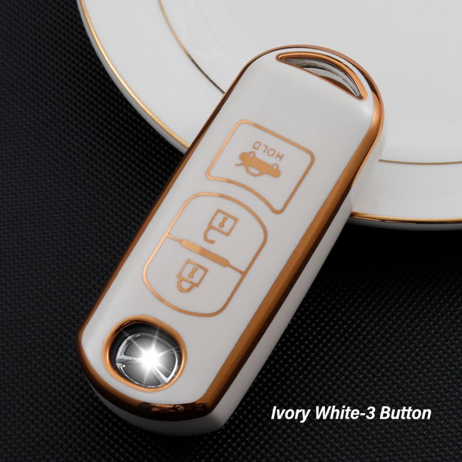 MAZDA マツダ キーケース スマートキーカバー キーホルダー TPU素材　デミオ/アテンザ/アクセラ/CX-5 /CX-3/CX-8スマートキーカバー スマートキホルダー |  | 02