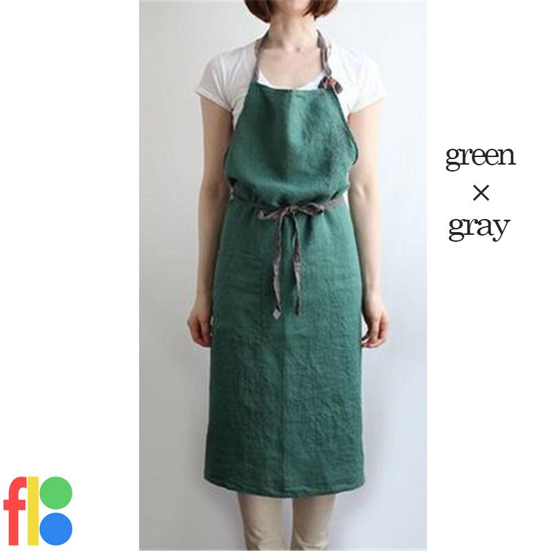 エプロン おしゃれ リネン コットン 男女兼用 母の日 カフェ ガーデニング キッチン 女性用 ポケット付き 北欧 シンプル  軽量 |  | 07