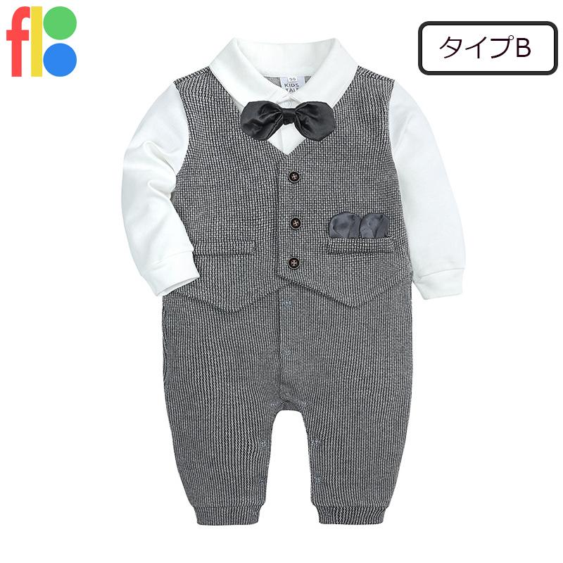 ベビー服 ロンパース カバーオール フォーマル 男の子 赤ちゃん スーツ キッズ 子供服 入園式 発表会 七五三 お宮参り 100日祝　お食い初め |  | 02