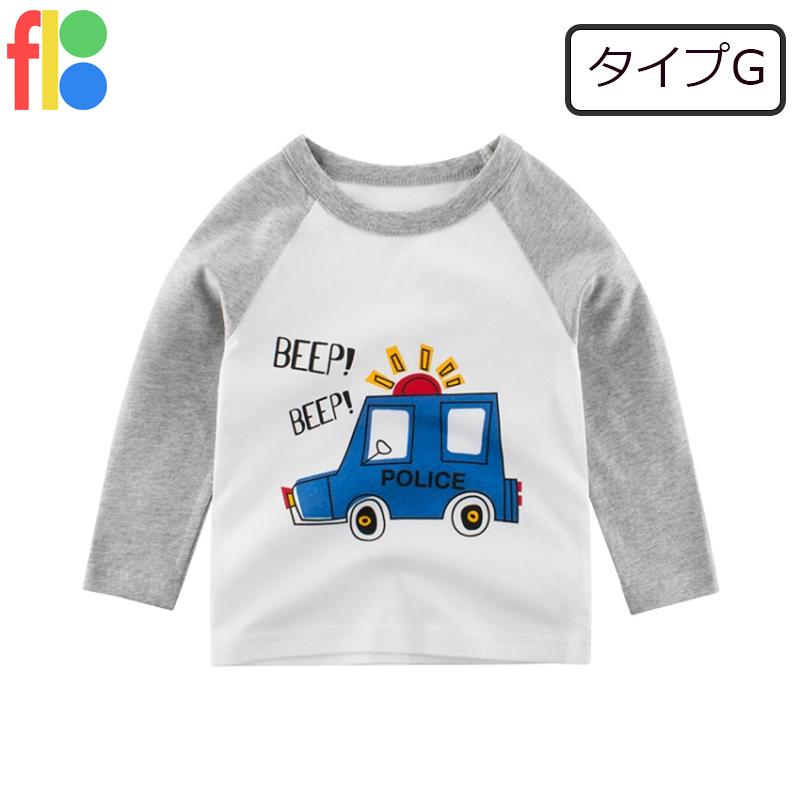 送料無料 長袖Tシャツ ロンT トップス 子供服 キッズ 男の子 女の子 ジュニア プリント カジュアル シンプル 保育園 幼稚園 入園準備 着替え 春服 |  | 07