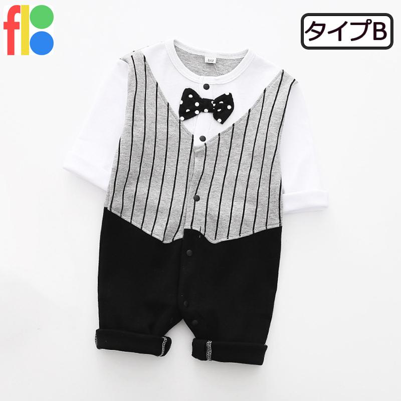 ベビー服 ロンパース カバーオール フォーマル 男の子 赤ちゃん スーツ キッズ 70cm 80cm 子供服 入園式 発表会 七五三 お宮参り 100日祝　お食い初め |  | 02