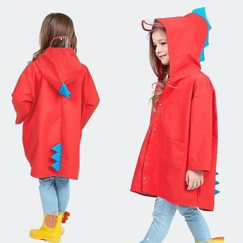 レインコート キッズ ベビー  おしゃれ 男の子 女の子 かわいい 恐竜 ダイナソー 怪獣 カッパ 雨具 レインポンチョ 幼稚園 保育園 入園準備 80 90 100 |  | 09