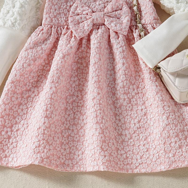 【予約商品】女の子 ワンピース 子供  長袖 フォーマルワンピース 女の子 日常服 入学式 女の子 子供服 韓国風 ジュニア キッズ 卒園式 ピアノ 発表会 |  | 04