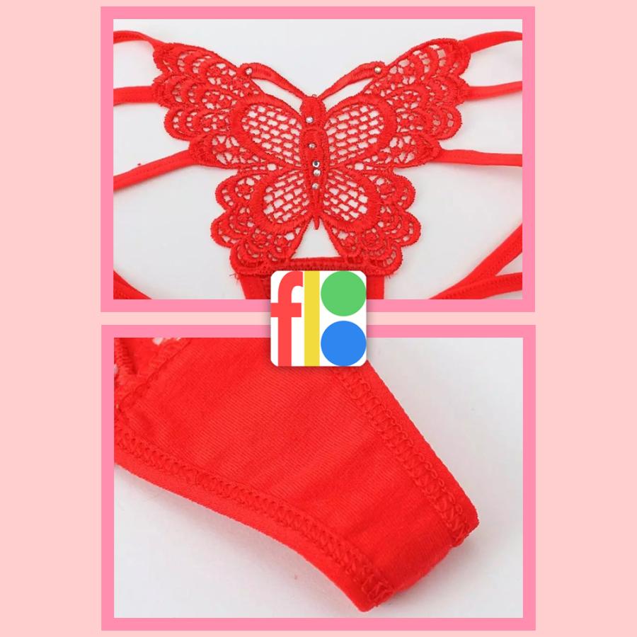 女子力 女性用 おしゃれ Ｔバック ショーツ レディース セクシー 下着 レース 花柄 シースルー パンツ Gストリング 紐パン 正面蝶柄　ランジェリー |  | 12