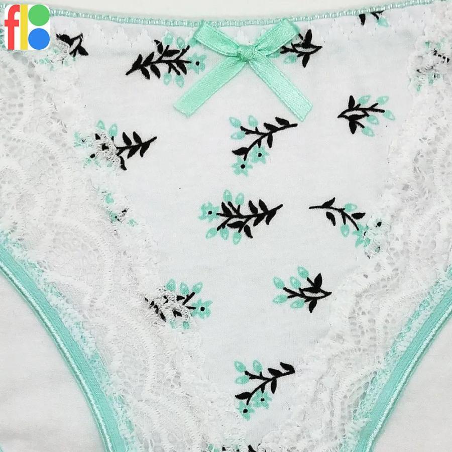 6色セット 綿95% 綿混 女性用 おしゃれ レース リボン ショーツ レディース セクシー 下着 パンツ |  | 02
