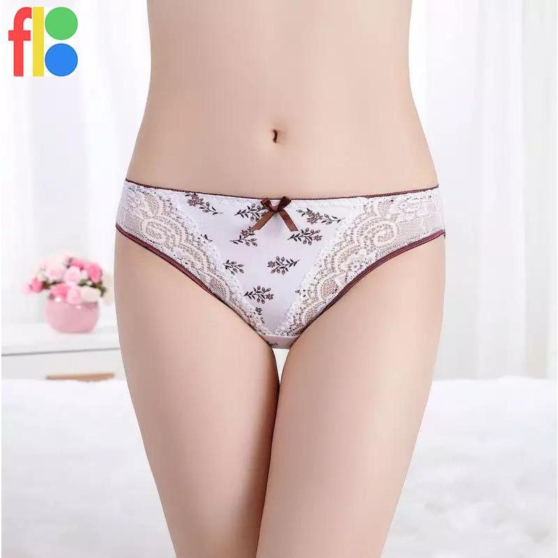 6色セット 綿95% 綿混 女性用 おしゃれ レース リボン ショーツ レディース セクシー 下着 パンツ |  | 03