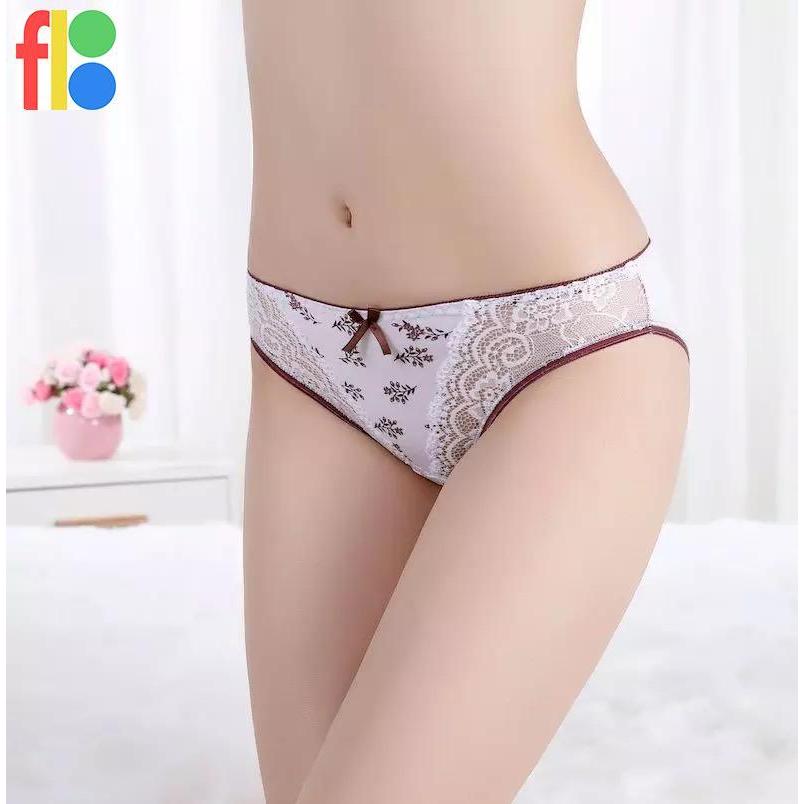 6色セット 綿95% 綿混 女性用 おしゃれ レース リボン ショーツ レディース セクシー 下着 パンツ |  | 04