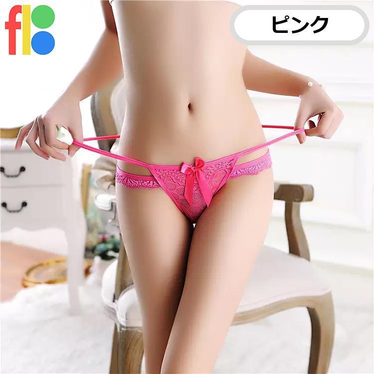 女子力 女性用 おしゃれ リボン Ｔバック ショーツ レディース セクシー 下着 レース 花柄 シースルー パンツ Gストリング 紐パン ランジェリー |  | 02