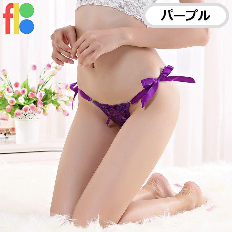 女子力 女性用 おしゃれ リボン Ｔバック ショーツ レディース セクシー 下着 レース 花柄 シースルー パンツ Gストリング 紐パン ランジェリー |  | 05
