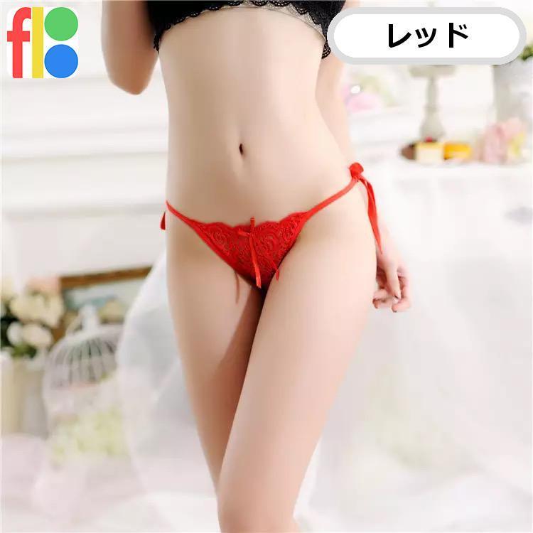 女子力 女性用 おしゃれ リボン Ｔバック ショーツ レディース セクシー 下着 レース 花柄 シースルー パンツ Gストリング 紐パン ランジェリー |  | 01