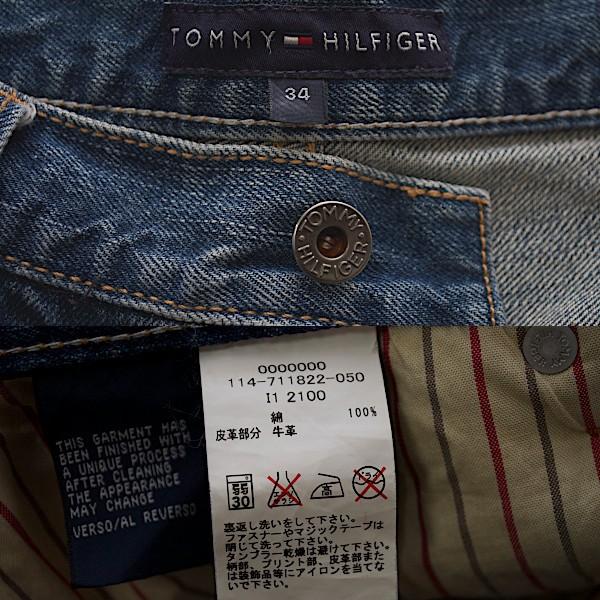 トミーヒルフィガー TOMMY HILFIGER 赤耳 Used加工ストレートジーンズ デニム W34｜interlude｜06