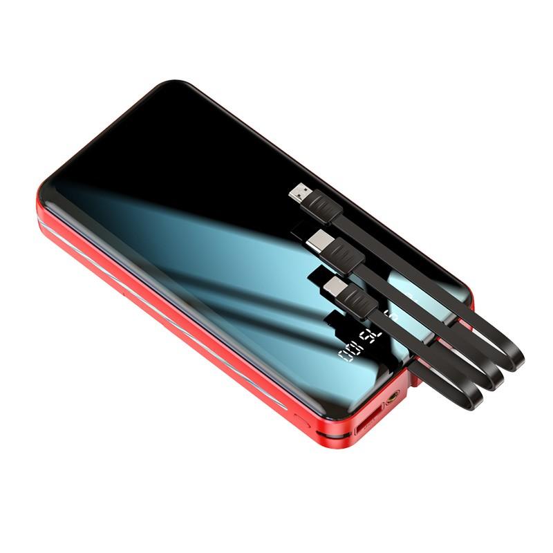 モバイルバッテリー 20000mAh iPhone17 大容量  軽量  Type-C android USB 安全 PSE 内蔵ケーブル スマートフォン LEDライト 4台同時充電可能 防災グッズ |  | 20
