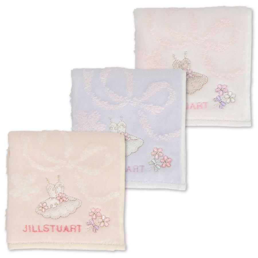 JILL STUART クマ刺繍 タオルハンカチ JILL STUART（ジルスチュアート）＞ ベアタオルハンカチ（ハンカチ