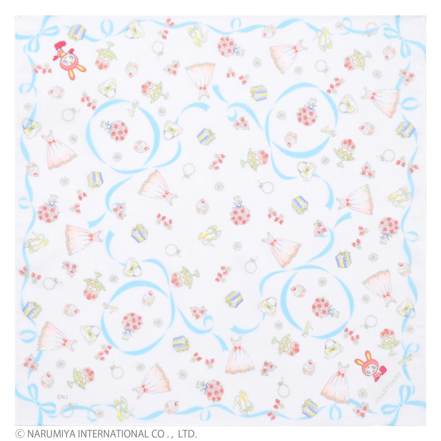 【新品未使用】mezzo piano ベリエちゃんバブルプリント JILL STUART（ジルスチュアート） プリントハンカチ JILL STUART×mezzo