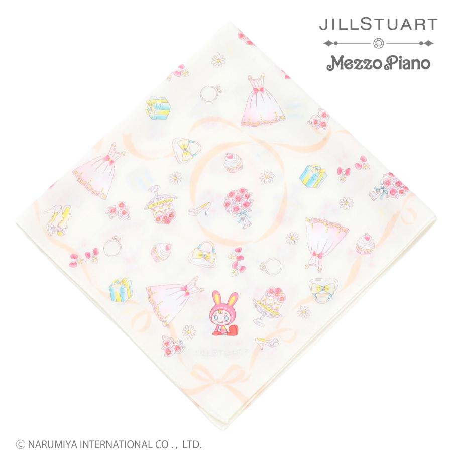 mezzo piano メゾピアノ ナルミヤ NARUMIYA ハンカチ ベリエ JILL STUART（ジルスチュアート） プリントハンカチ JILL STUART×mezzo