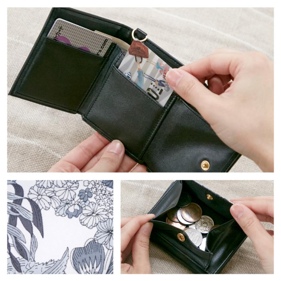 リバティ　ロンドン　三つ折り財布　ウォレット SALE 三つ折り財布 ミニ財布 小銭入れ レディース コンパクト ギフト