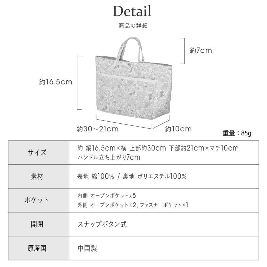 SALE バッグインバッグ リバティプリント Liberty ランチバッグ