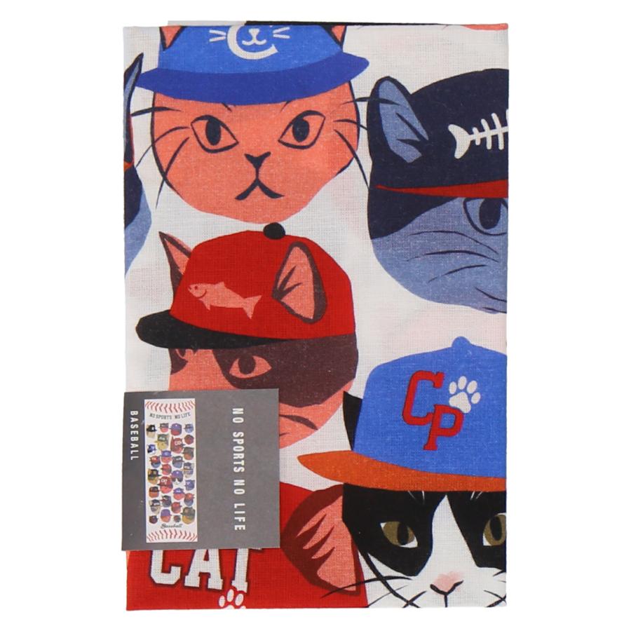 NO SPORTS LIFE 手ぬぐい 野球 スポーツ タオル 猫 ネコ プレゼント