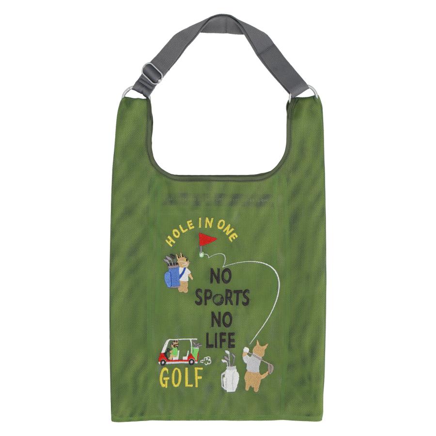 susu！！and per seメッシュバッグ スポーツ ゴルフ バック NO SPORTS LIFE メッシュショルダーバッグ 2WAY ゴルフ スポーツ